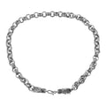 Bali Legacy Sterling Silver Dragon Heads Rolo Necklace 20 Inches 54.80 Grams - Sticky add to cart bar