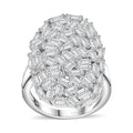 GP White Zircon Ring in Rhodium Over Sterling Silver (Size 10.0) 5.00 ctw - Sticky add to cart bar