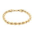 10K Yellow Gold 7mm Rope Chain Bracelet (8.00 In) 7 Grams - Sticky add to cart bar