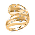 Simulated Diamond Ring in ION Plated Yellow Gold Stainless Steel (Size 10.0) - Sticky add to cart bar