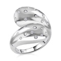 Simulated Diamond Ring in ION Plated Yellow Gold Stainless Steel (Size 10.0) - Sticky add to cart bar