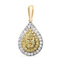 Luxoro 14K Yellow Gold Natural Yellow and White Diamond I2-I3 Pendant 1.00 ctw - Sticky add to cart bar