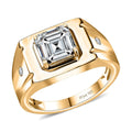 Moissanite Men's Ring in Vermeil Yellow Gold Over Sterling Silver (Size 10.0) 2.85 ctw - Sticky add to cart bar