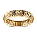 24K Vermeil YG Over Sterling Silver Diamond-Cut Band Ring (Size 10.0) (2.20 g) - Sticky add to cart bar