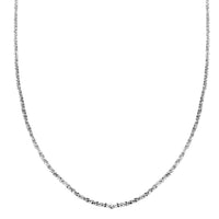 Sterling Silver Sparkle Chain Necklace 24 Inches 6.90 Grams
