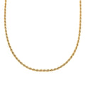 14K Yellow Gold Over Sterling Silver Rope Necklace 22 Inches 26.80 Grams - Sticky add to cart bar