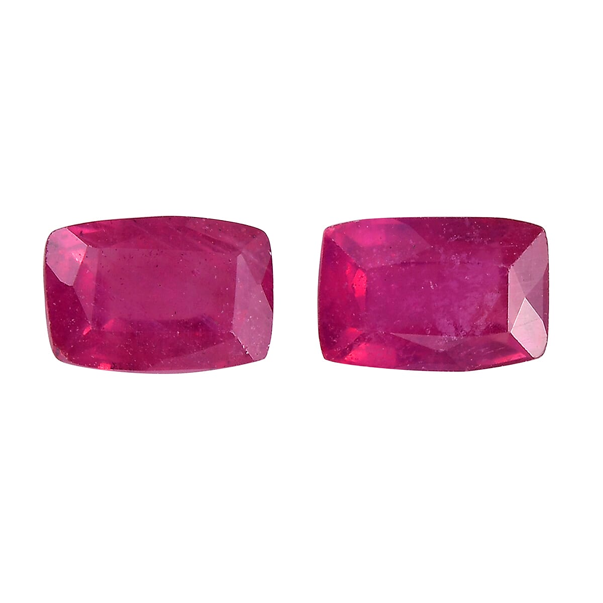 Set of 2 Niassa Ruby (FF) (Cush 6x4 mm) 1.15 ctw