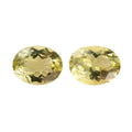 Set of 2 Brazilian Green Gold Quartz (Ovl 9x7 mm) 3.41 ctw - Sticky add to cart bar