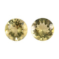 Set of 2 Brazilian Green Gold Quartz (Rnd 11 mm) 7.87 ctw - Sticky add to cart bar
