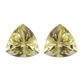 Set of 2 Brazilian Green Gold Quartz (Trl 10 mm) 6.11 ctw - Sticky add to cart bar