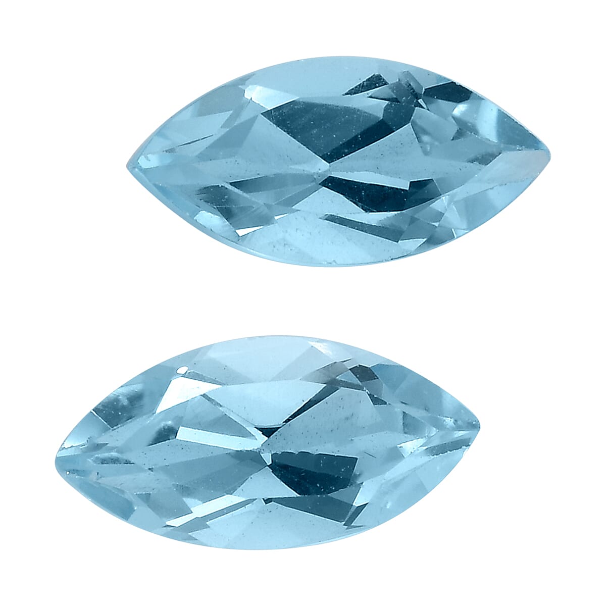 Set of 2 Sky Blue Topaz (Mrq 10x5 mm) 2.12 ctw