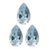 Set of 3 Sky Blue Topaz (Pear 8x5 mm) 2.57 ctw