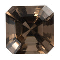 Asscher Cut Brazilian Smoky Quartz (Oct 12x12 mm) 6.38 ctw Loose gemstone - Sticky add to cart bar
