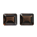 Set of 2 AA Brazilian Smoky Quartz (Oct 14x12 mm) 15.95 ctw - Sticky add to cart bar