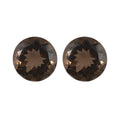 Set of 2 AA Brazilian Smoky Quartz (Rnd 14 mm) 14.70 ctw - Sticky add to cart bar