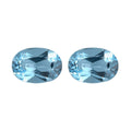 Set of 2 Swiss Blue Topaz (Oval 7x5 mm) 1.72 ctw Loose gemstone - Sticky add to cart bar