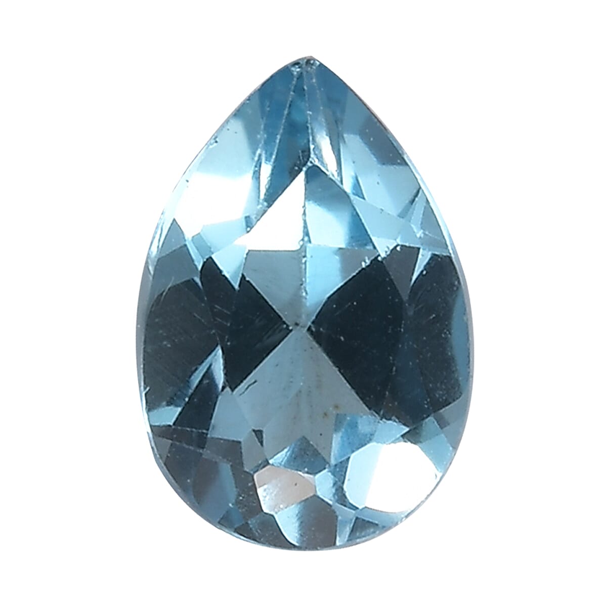 Swiss Blue Topaz (Pear 6x4 mm) 0.45 ctw Loose gemstone