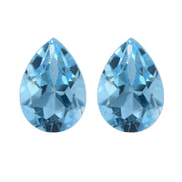 Set of 2 Swiss Blue Topaz (Pear 7x5 mm) 1.49 ctw