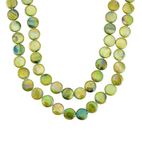 Green Shell 14-16mm Endless Necklace (46 Inches) 424.00 ctw