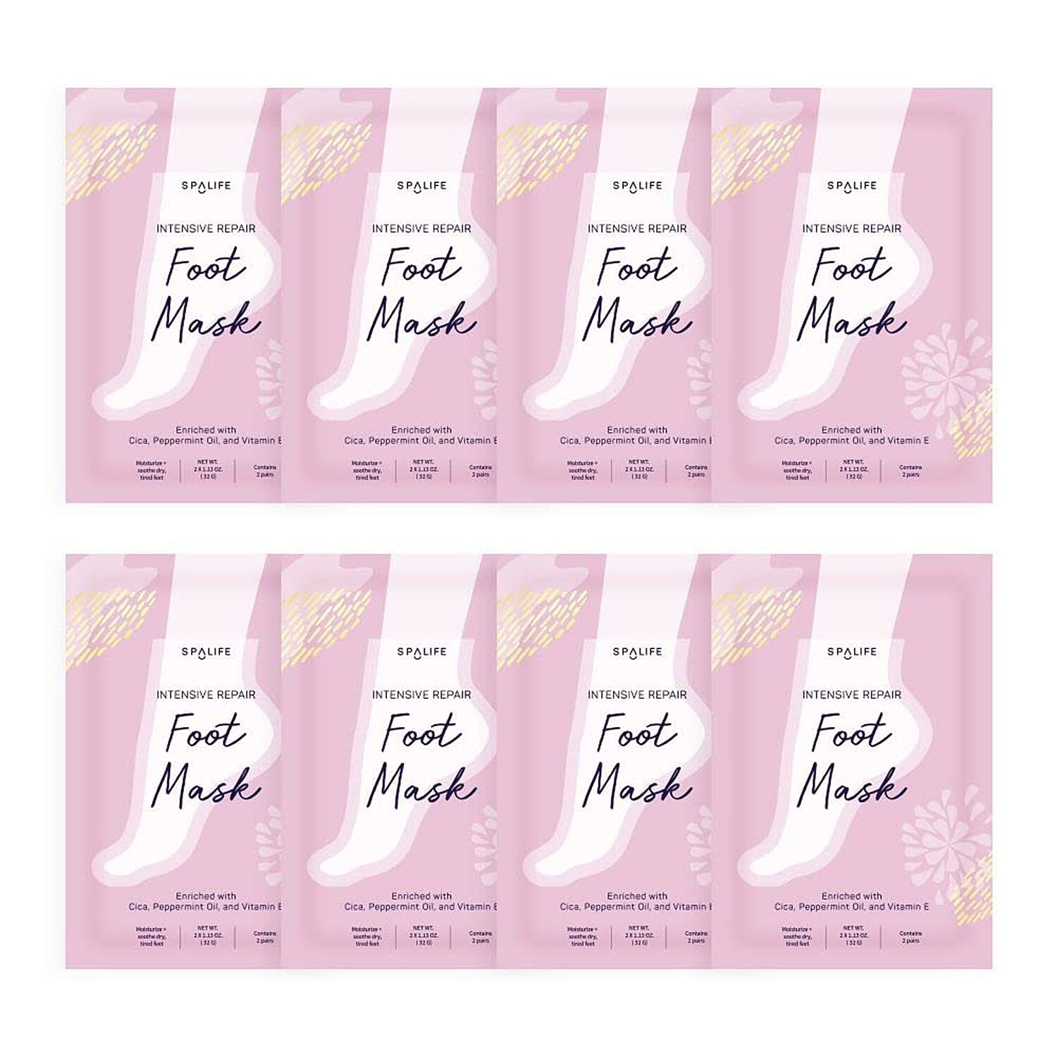 SpaLife Intensive Repair Foot Mask- 8x1pair