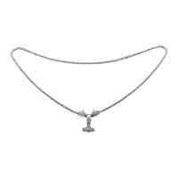Bali Legacy Sterling Silver Wolf Necklace (30 Inches) (57.15 g)
