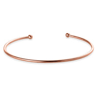 18K Vermeil RG Over Sterling Silver Cuff Bracelet (7.25 In) (2.75 g)