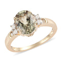 LUXORO 14K Yellow Gold  AA Premium Turkizite, Diamond (G-H, I2) Ring (Size 8.0) (3 g) 2.60 ctw - Sticky add to cart bar