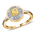 SGL Certified Luxoro 14K Yellow Gold I1-I2 Natural Yellow and White Diamond Ring (Size 6.5) 1.00 ctw - Sticky add to cart bar