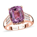 Iliana 18K Rose Gold AAA Patroke Kunzite and SI Natural Pink and White Diamond Ring (Size 5.5) 7.25 ctw - Sticky add to cart bar