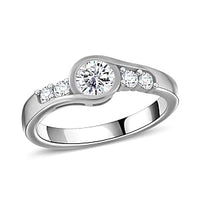 Moissanite Ring in 18K Vermeil YG Over Sterling Silver (Size 5.5) 0.74 ctw