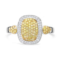 Natural Yellow and White Diamond (I3) Ring in Vermeil YG Over Sterling Silver (Size 10.0) 0.50 ctw - Sticky add to cart bar