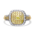 Luxoro 10K Yellow Gold Natural Yellow and Diamond (I1-I2) Ring (Size 6.0) 1.00 ctw - Sticky add to cart bar