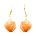 Citrine Earrings in Goldtone 15.00 ctw - Sticky add to cart bar