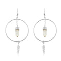 Colors of Brazil Crystal Earrings in Silvertone 16.00 ctw - Sticky add to cart bar