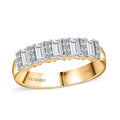 10K Yellow Gold Moissanite Band Ring (Size 7.0) 0.80 ctw - Sticky add to cart bar