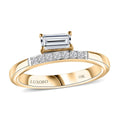 10K Yellow Gold Moissanite Ring (Size 7.0) 0.50 ctw - Sticky add to cart bar