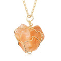 Citrine Necklace (18 Inches) in Goldtone 43.00 ctw - Sticky add to cart bar