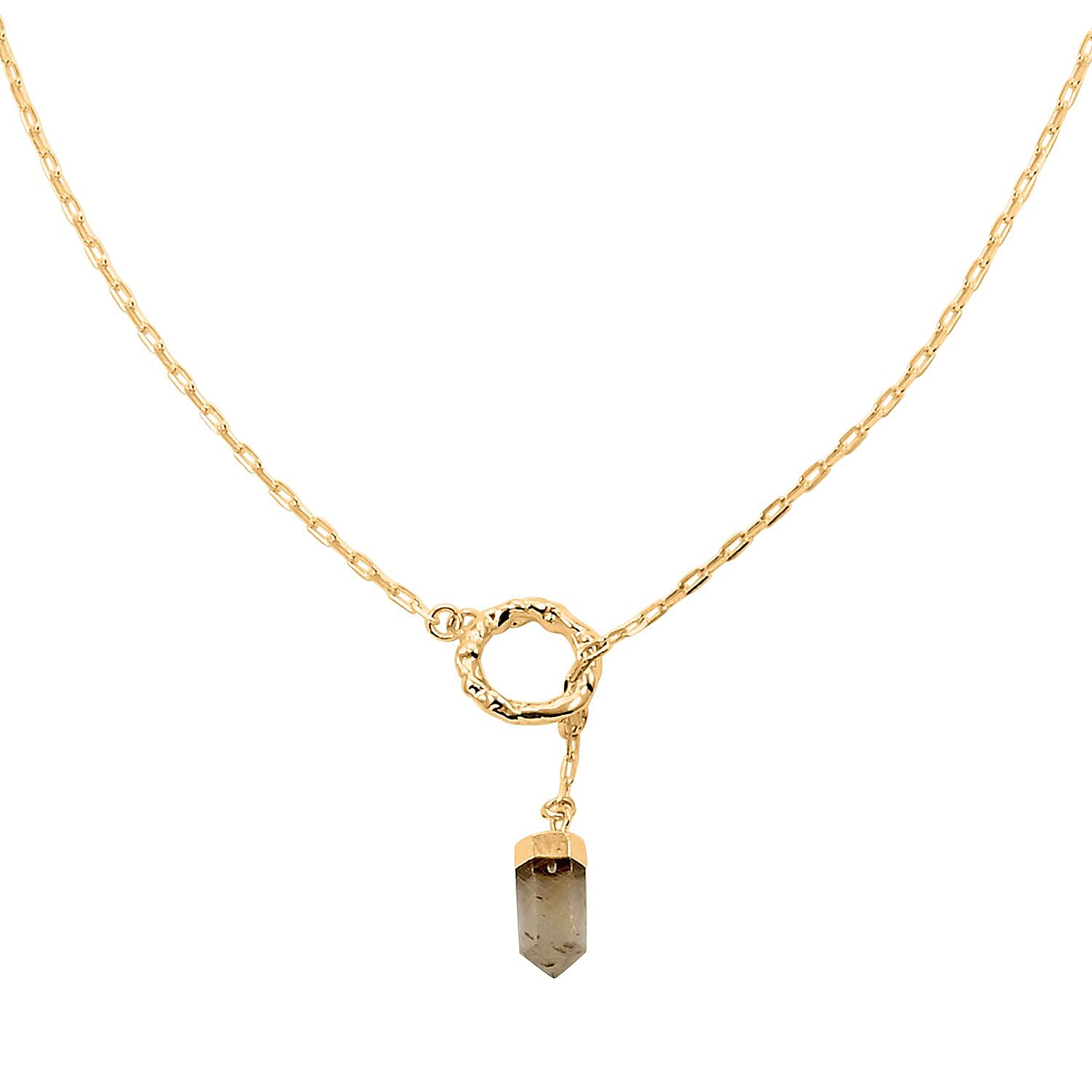 Colors of Brazil Crystal Necklace 24 Inches in Goldtone