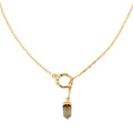Colors of Brazil Crystal Necklace 24 Inches in Goldtone - Sticky add to cart bar