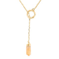 Colors of Brazil Citrine Necklace 24 Inches in Goldtone 15.00 ctw - Sticky add to cart bar