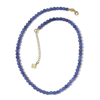 D'Joy Tanzanite Beaded Necklace 18-20 Inches in Vermeil Yellow Gold Over Sterling Silver 128.00 ctw