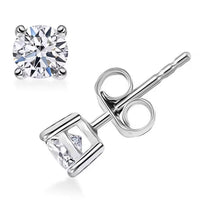 JCK Vegas Deal 14K White Gold Luxuriant Lab Grown Diamond Stud Earrings 1.00 ctw