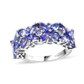 Tanzanite Ring in Rhodium Over Sterling Silver 2.75 ctw - Sticky add to cart bar