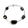 TLV Elite Shungite Station Bracelet in Rhodium Over Sterling Silver (7.50 In) 27.00 ctw - Sticky add to cart bar