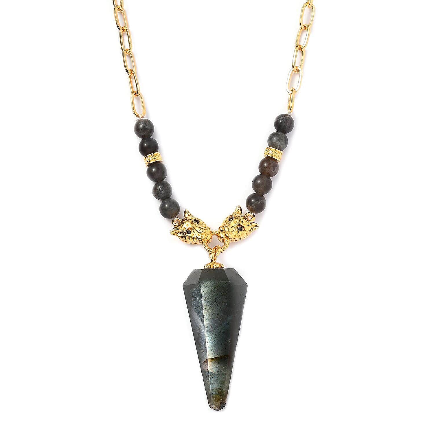 Grey Zebra Jasper Necklace 18-20 Inches in Silvertone 160.00 ctw