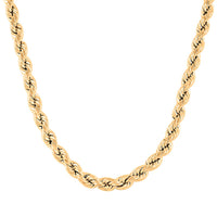 10K Yellow Gold 3mm Rope Necklace (26 Inches) (6.60 g)