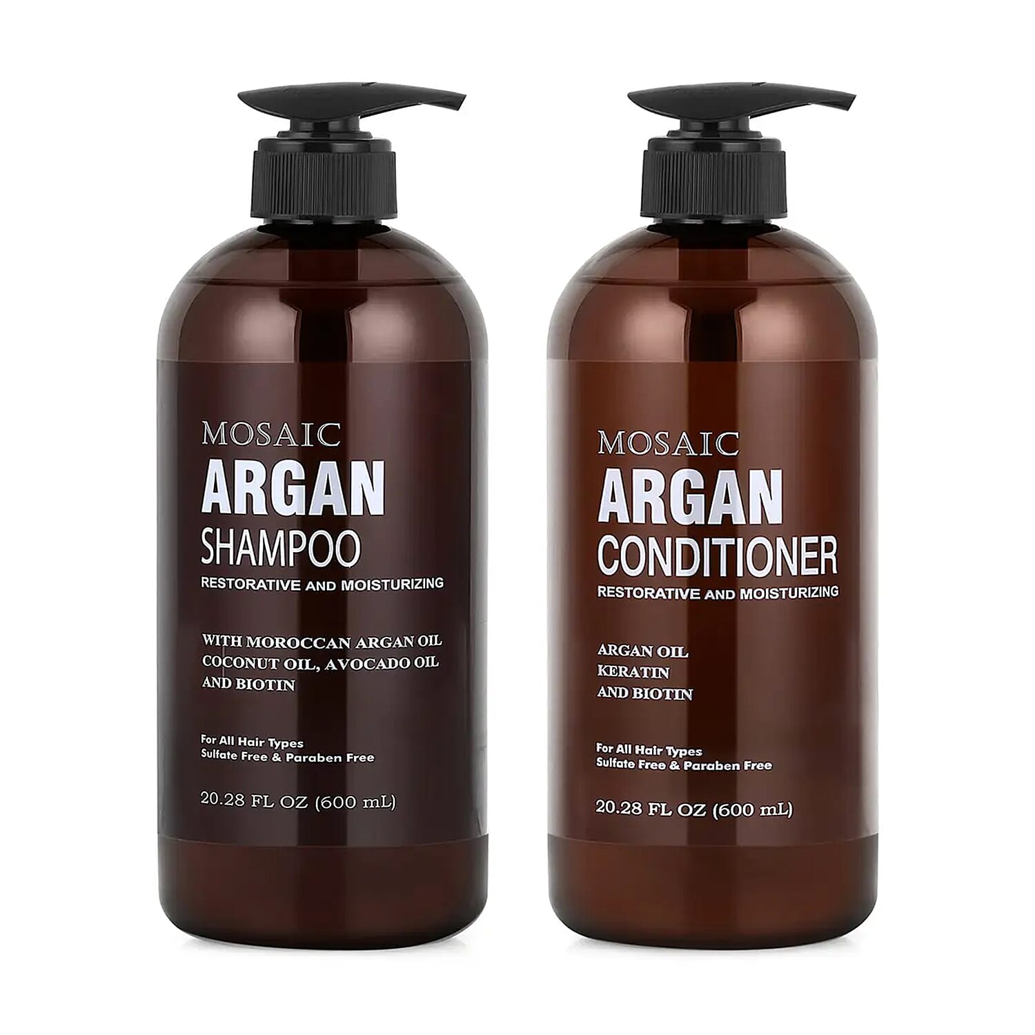 Mosaic Argan Shampoo & Conditioner Set (20.28oz Each)