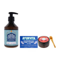AyurVita Ultra Nourishing Conditioner - Neem & Reetha 10 fl oz, and Rejuvenating Scalp Scrub & Cleanser - Maka 8.8 oz - Sticky add to cart bar