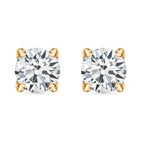Brazilian Petalite Solitaire Stud Earrings in 18K Vermeil YG Over Sterling Silver 0.75 ctw