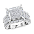 10K White Gold Diamond (G - SI2) Ring 6.20 Grams 2.00 ctw - Sticky add to cart bar